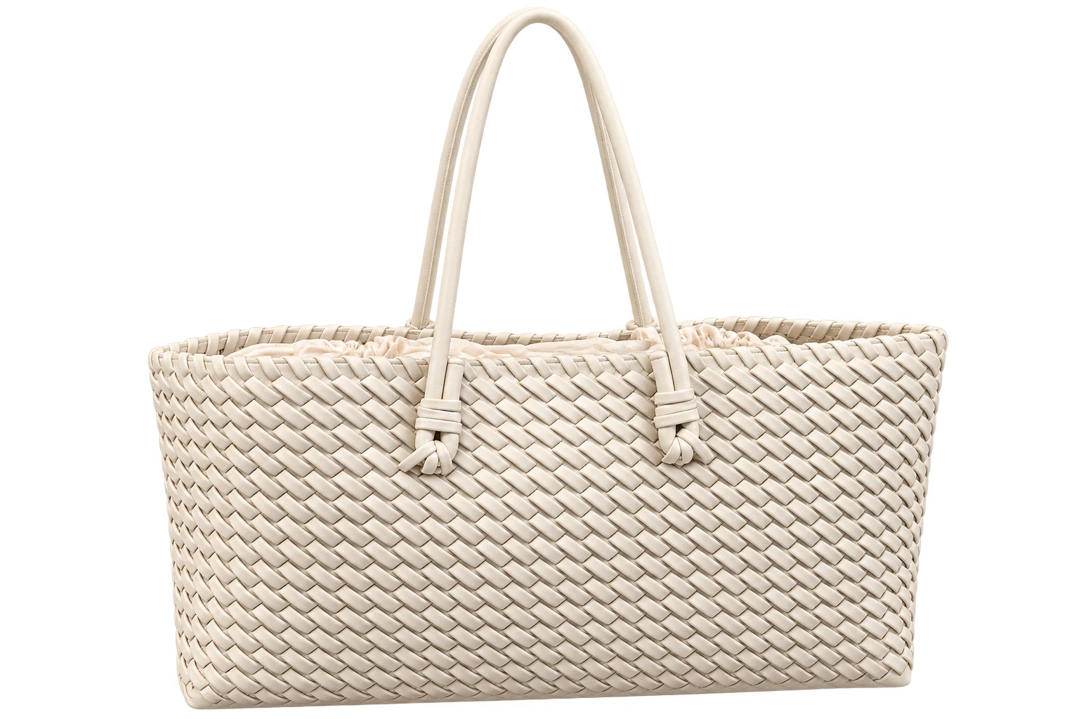 Ivory coloured tote handbag